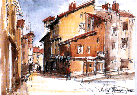 La Place aux Herbes et la rue Savaron
